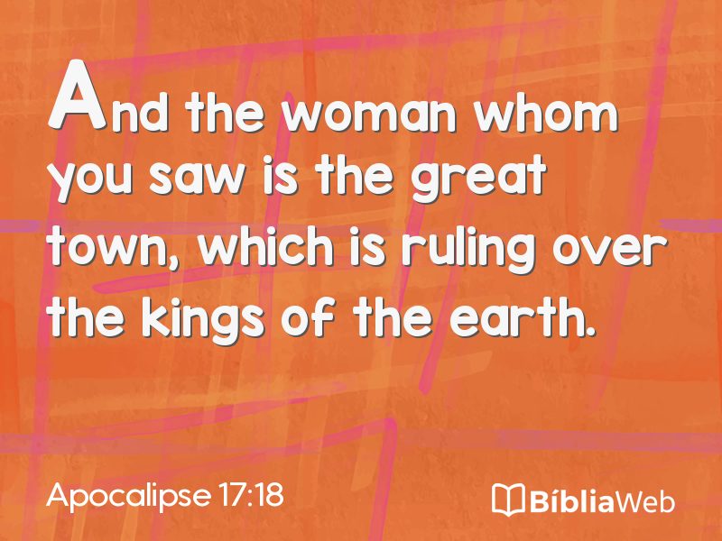 Apocalipse 17:18 em imagem para compartilhar