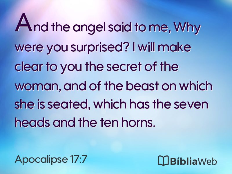 Apocalipse 17:7 em imagem para compartilhar