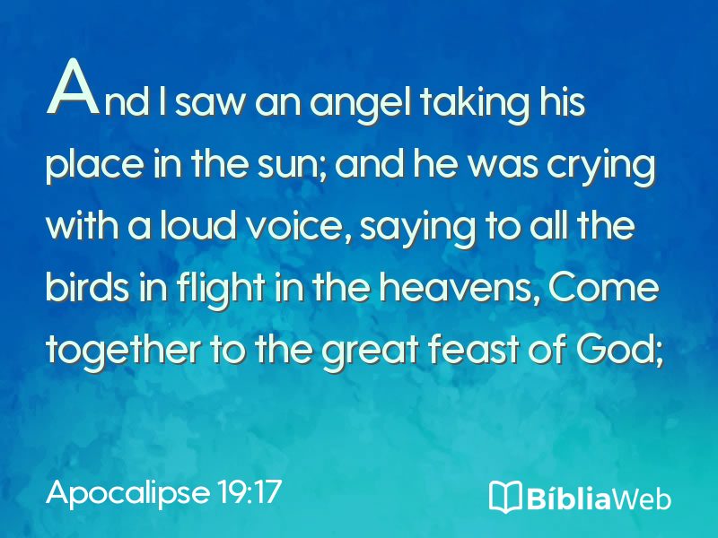 Apocalipse 19:17 em imagem para compartilhar