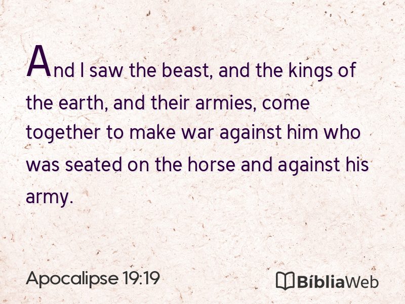 Apocalipse 19:19 em imagem para compartilhar