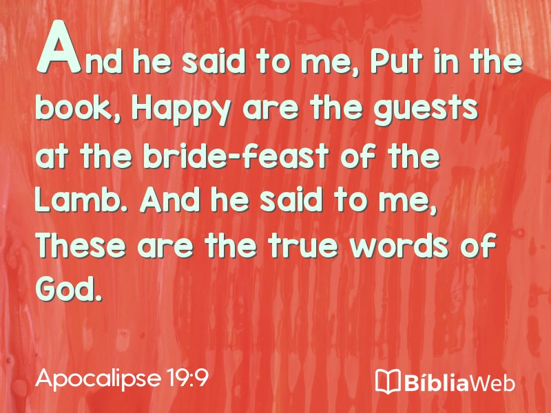 Apocalipse 19:9 em imagem para compartilhar