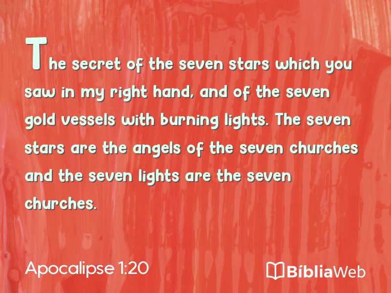 Apocalipse 1:20 em imagem para compartilhar