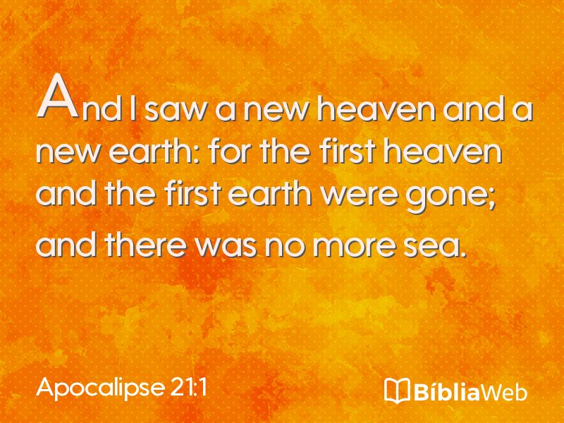 Apocalipse 21:1 em imagem para compartilhar