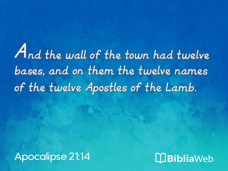 Apocalipse 21:14 em imagem para compartilhar