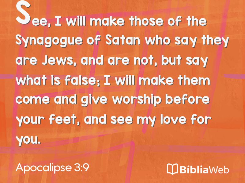 Apocalipse 3:9 em imagem para compartilhar