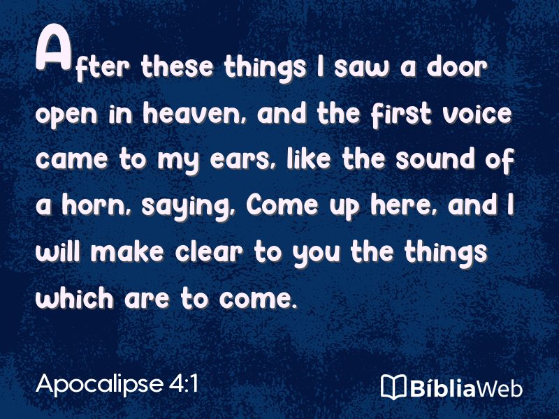 Apocalipse 4:1 em imagem para compartilhar