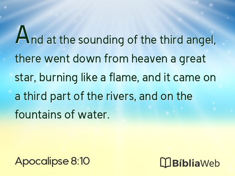 Apocalipse 8:10 em imagem para compartilhar
