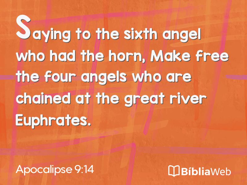 Apocalipse 9:14 em imagem para compartilhar