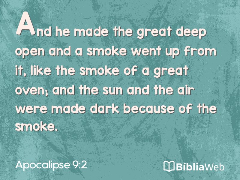 Apocalipse 9:2 em imagem para compartilhar