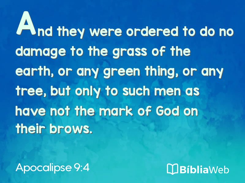Apocalipse 9:4 em imagem para compartilhar