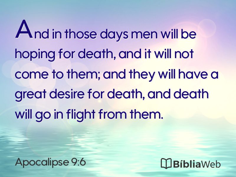 Apocalipse 9:6 em imagem para compartilhar