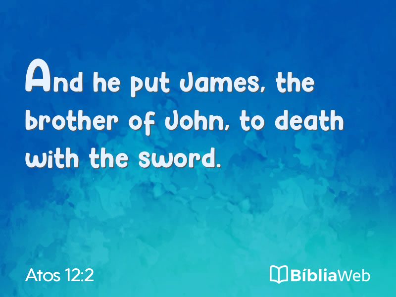 Atos 12:2 em imagem para compartilhar