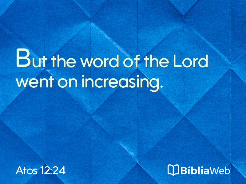Atos 12:24 em imagem para compartilhar
