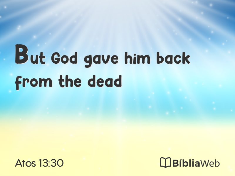 Atos 13:30 em imagem para compartilhar