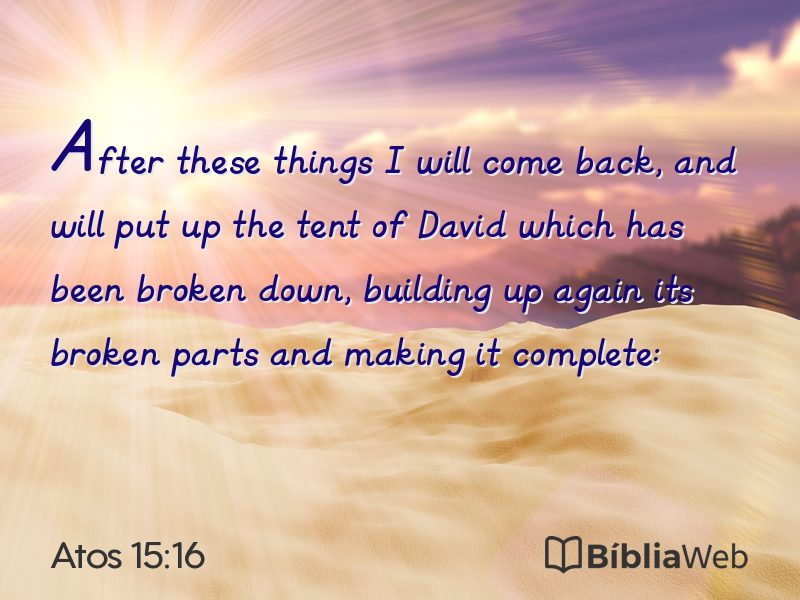 Atos 15:16 em imagem para compartilhar