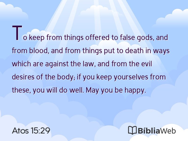 Atos 15:29 em imagem para compartilhar
