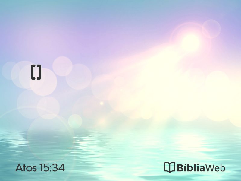 Atos 15:34 em imagem para compartilhar