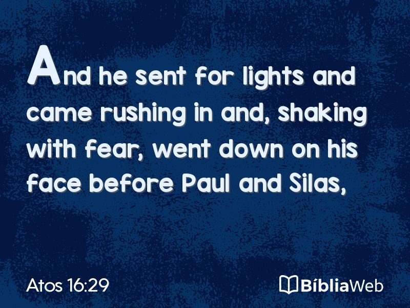 Atos 16:29 em imagem para compartilhar