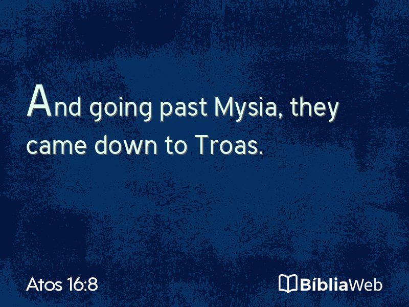 Atos 16:8 em imagem para compartilhar