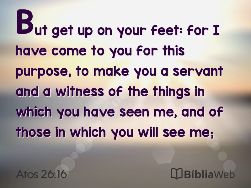Atos 26:16 em imagem para compartilhar