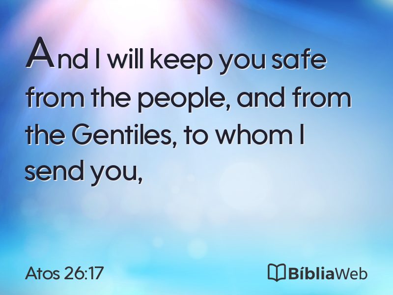 Atos 26:17 em imagem para compartilhar