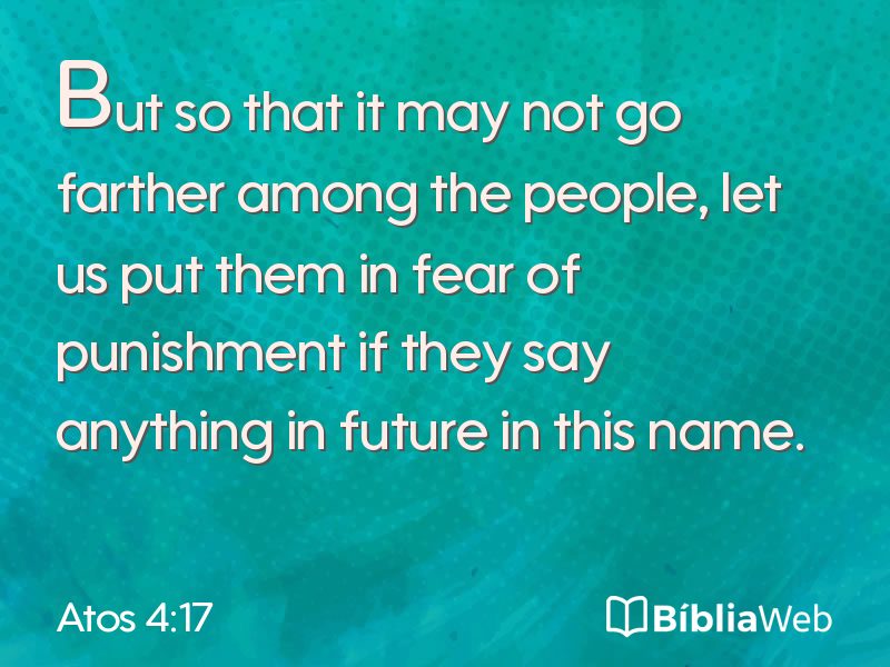 Atos 4:17 em imagem para compartilhar