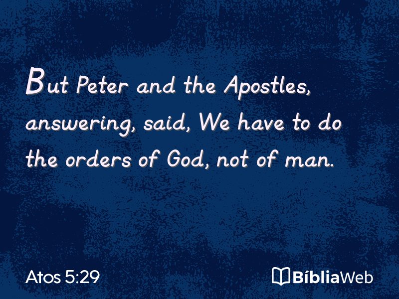 Atos 5:29 em imagem para compartilhar