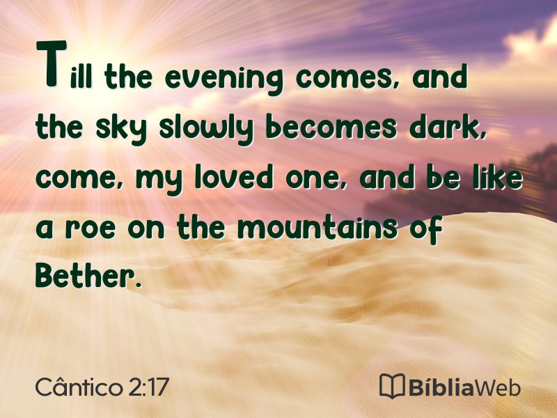 Cântico 2:17 em imagem para compartilhar