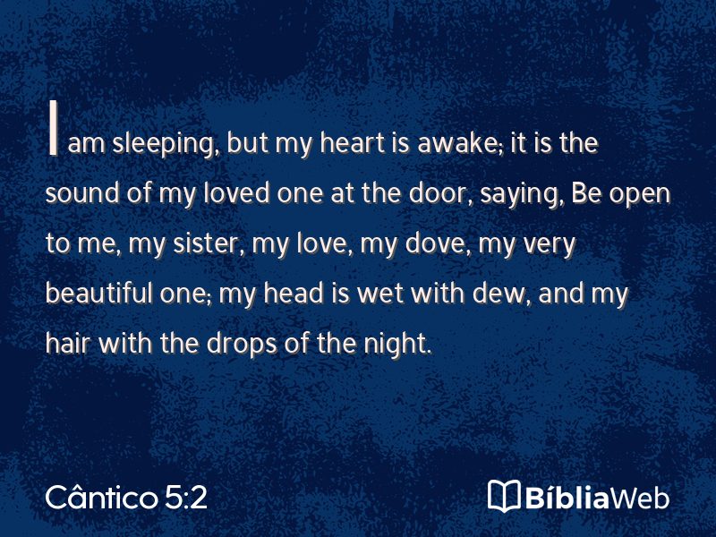 Cântico 5:2 em imagem para compartilhar