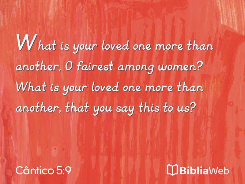 Cântico 5:9 em imagem para compartilhar