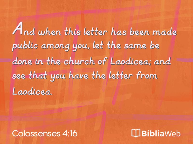 Colossenses 4:16 em imagem para compartilhar
