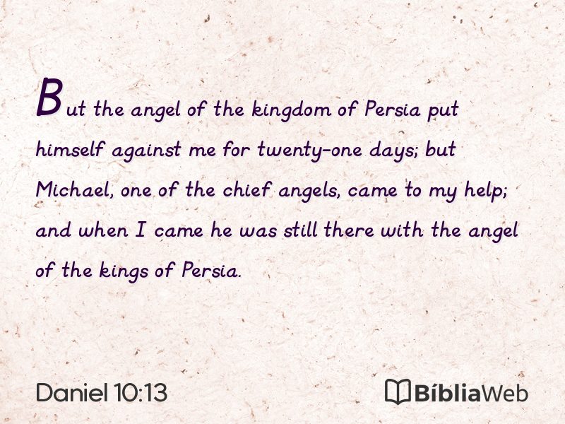 Daniel 10:13 em imagem para compartilhar