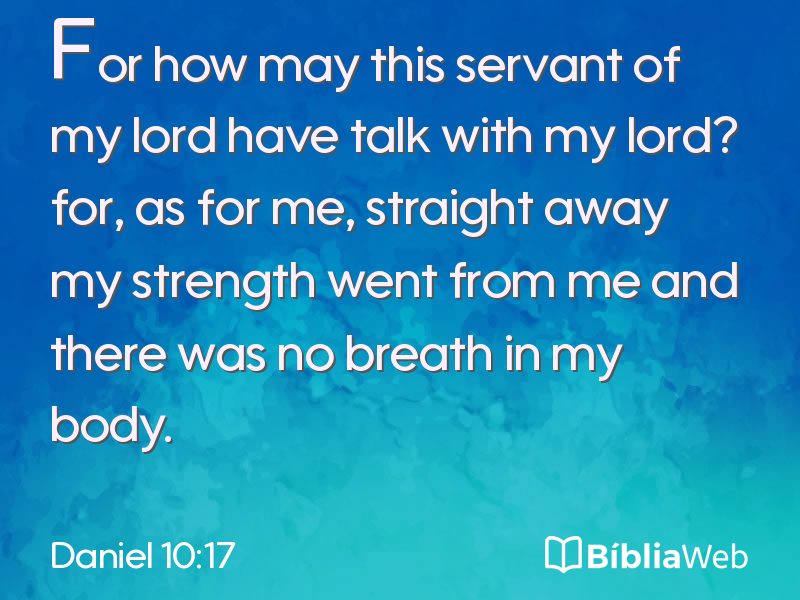 Daniel 10:17 em imagem para compartilhar