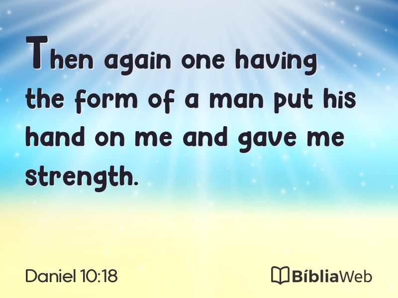 Daniel 10:18 em imagem para compartilhar