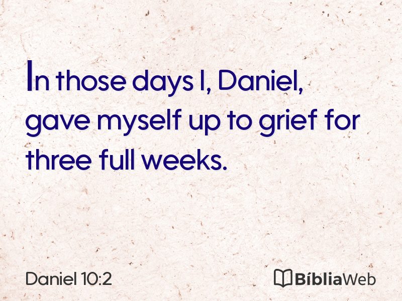Daniel 10:2 em imagem para compartilhar