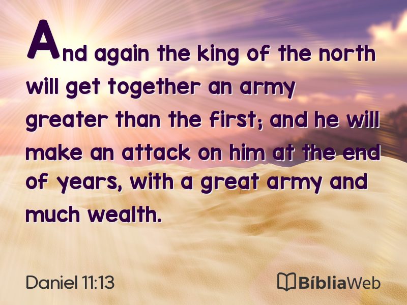 Daniel 11:13 em imagem para compartilhar