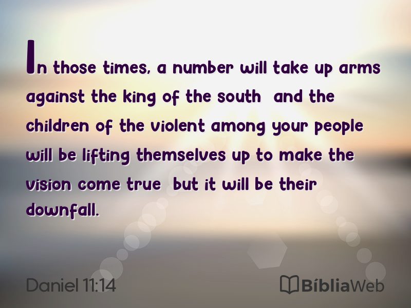 Daniel 11:14 em imagem para compartilhar