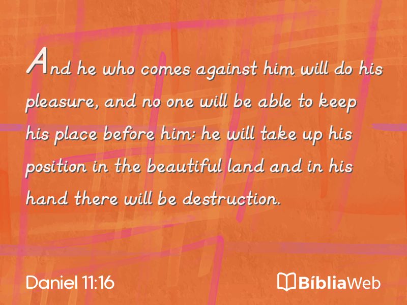 Daniel 11:16 em imagem para compartilhar