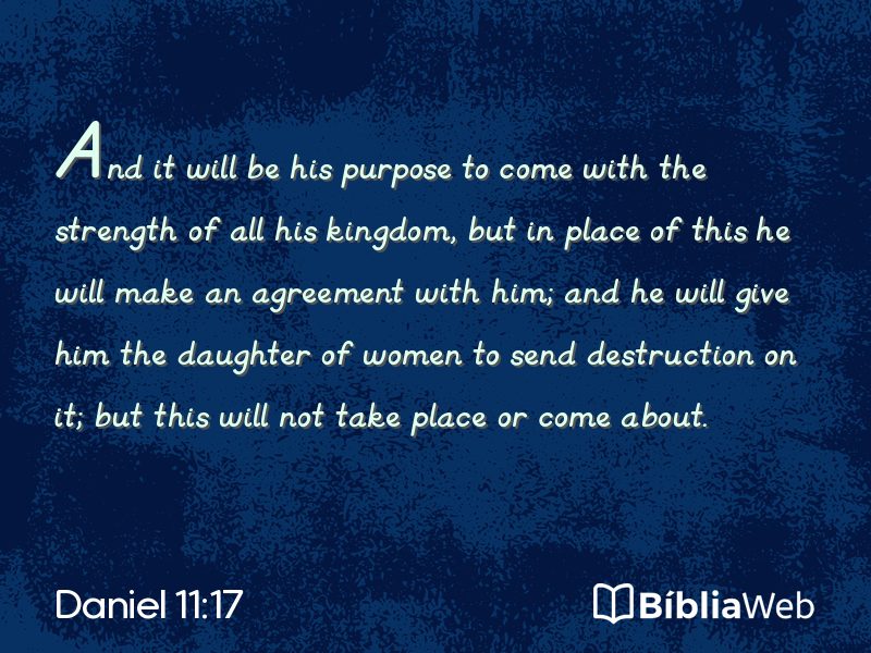 Daniel 11:17 em imagem para compartilhar