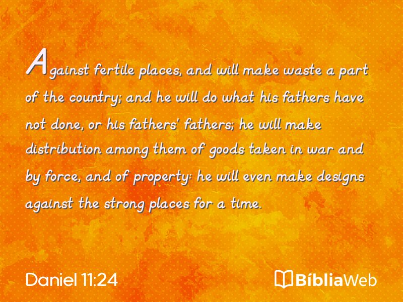 Daniel 11:24 em imagem para compartilhar