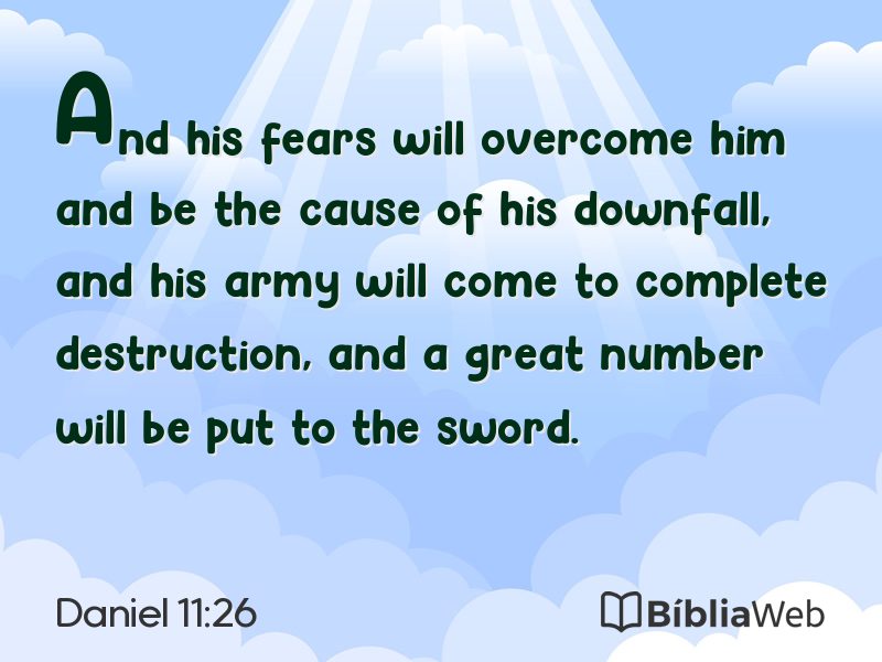 Daniel 11:26 em imagem para compartilhar