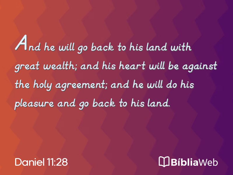 Daniel 11:28 em imagem para compartilhar