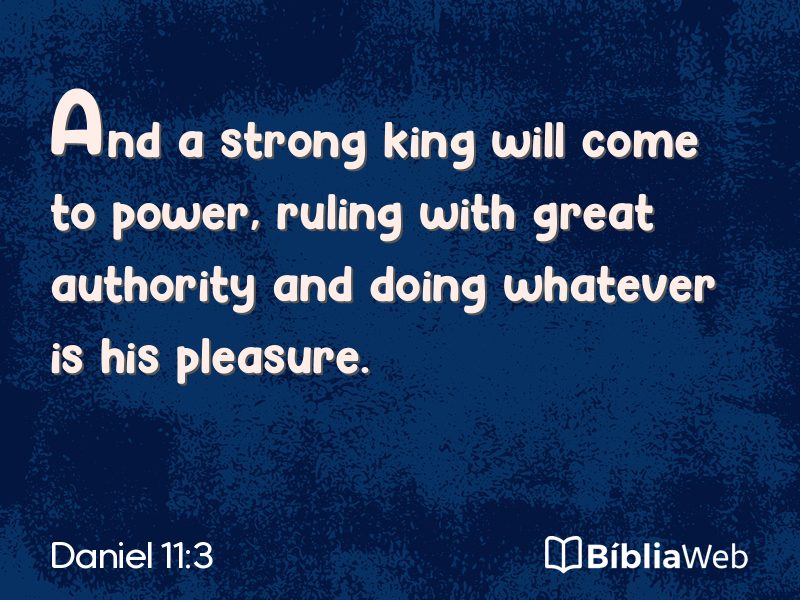 Daniel 11:3 em imagem para compartilhar