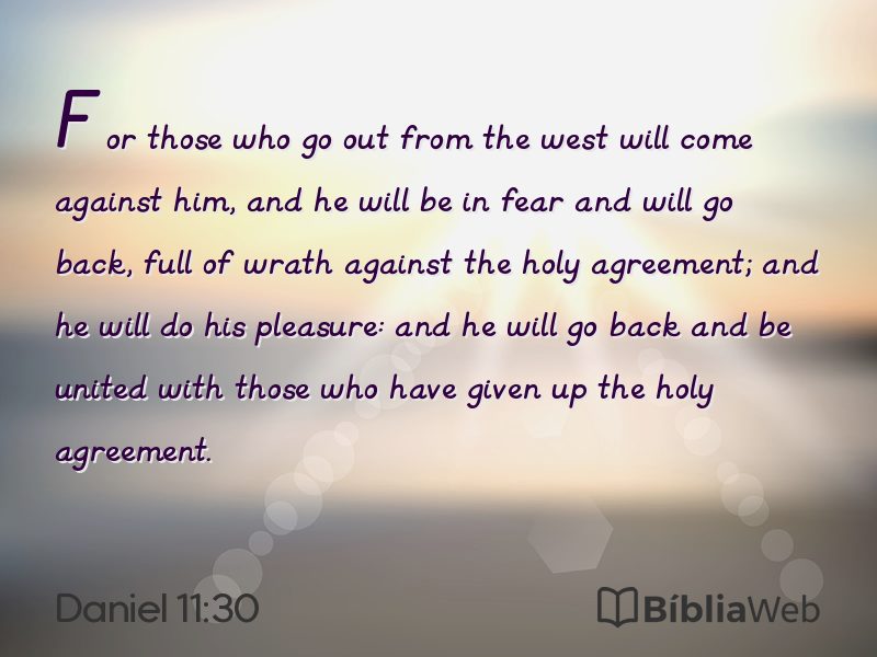 Daniel 11:30 em imagem para compartilhar