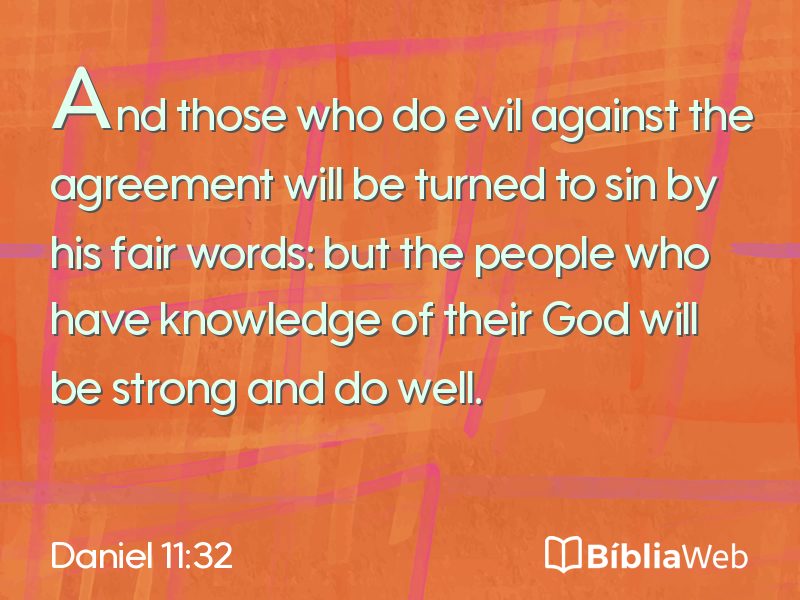 Daniel 11:32 em imagem para compartilhar