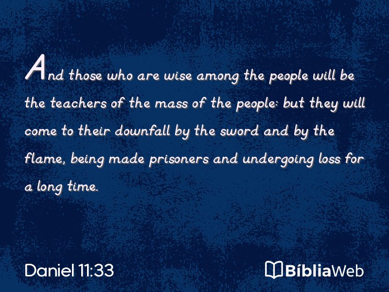 Daniel 11:33 em imagem para compartilhar