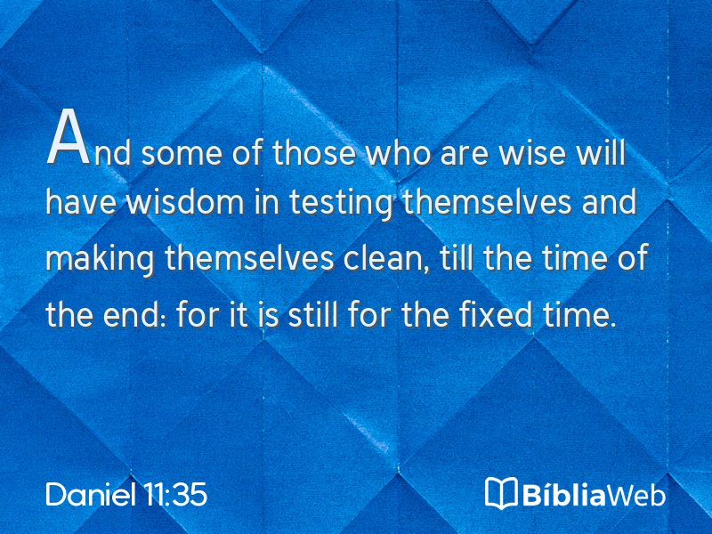Daniel 11:35 em imagem para compartilhar
