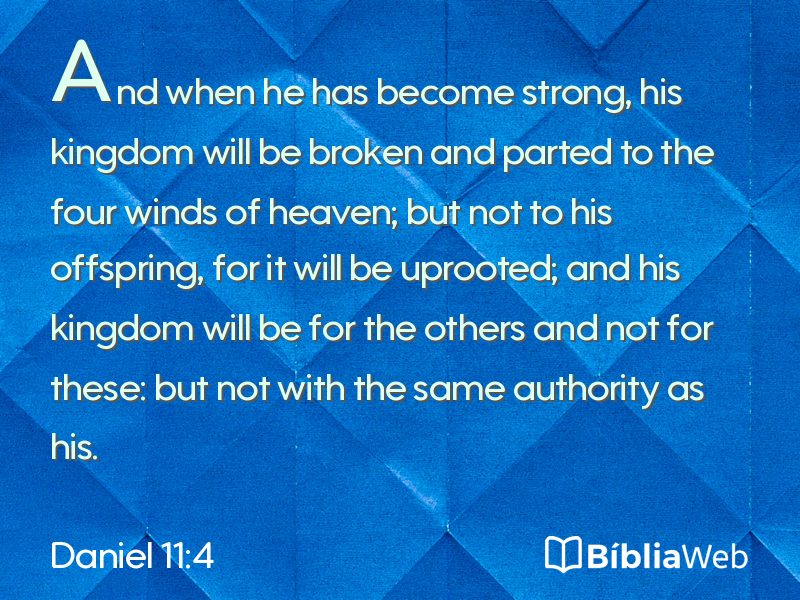 Daniel 11:4 em imagem para compartilhar