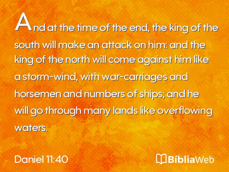 Daniel 11:40 em imagem para compartilhar