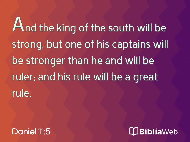 Daniel 11:5 em imagem para compartilhar